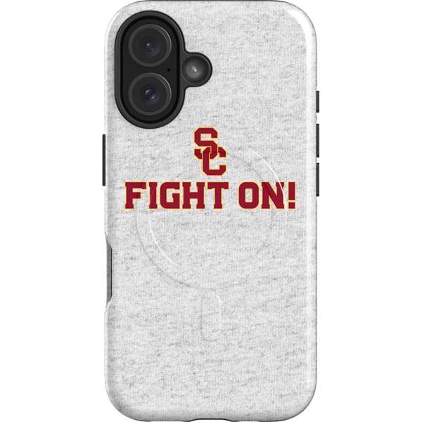 University of Southern California USC Fight On Grey iPhone 16 Magsafe Impact Case