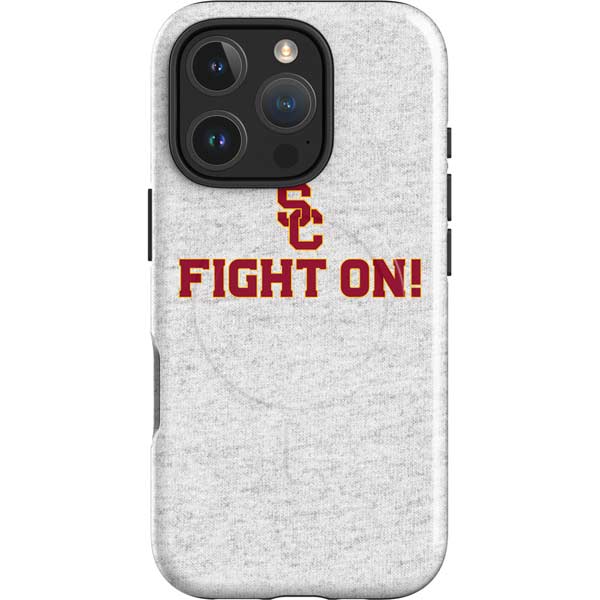 University of Southern California USC Fight On Grey iPhone 16 Pro Max Magsafe Impact Case