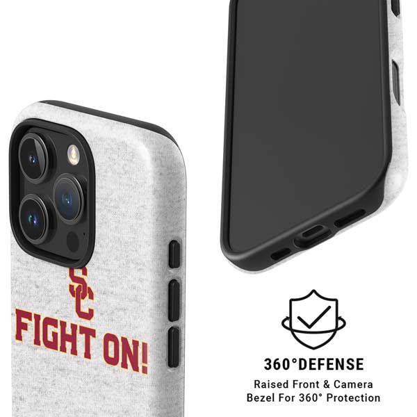 University of Southern California USC Fight On Grey iPhone 16 Pro Max Magsafe Impact Case