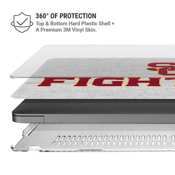 University of Southern California USC Fight On Grey MacBook Pro 14in (2021-24) Case plus Skin