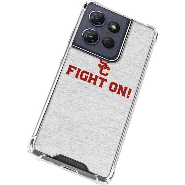 University of Southern California USC Fight On Grey Moto G 5G (2025) Clear Case