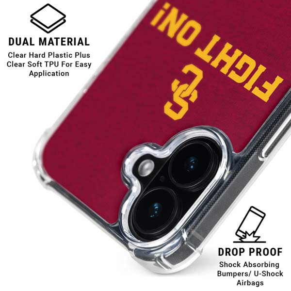 University of Southern California USC Fight On iPhone 17 Clear Case