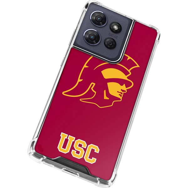 University of Southern California USC Gold Trojan Mascot Moto G 5G (2025) Clear Case