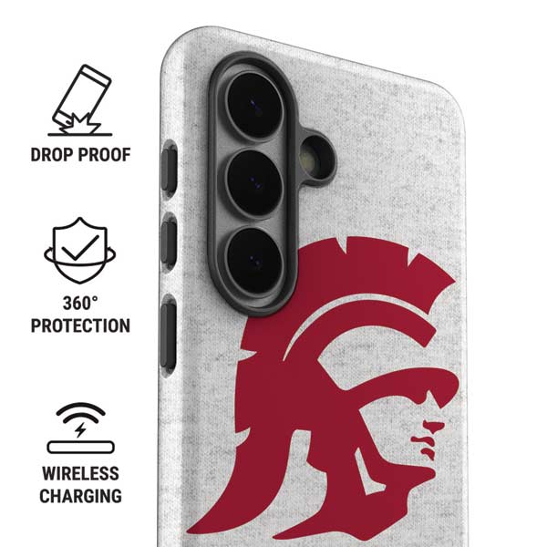 University of Southern California USC Grey Trojan Mascot Galaxy S26 Impact Case