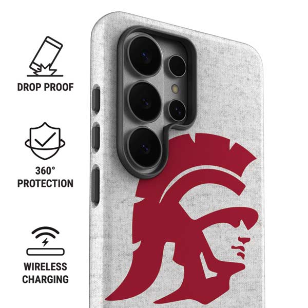 University of Southern California USC Grey Trojan Mascot Galaxy S26 Ultra Impact Case
