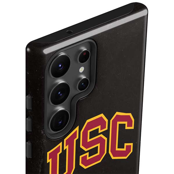 University of Southern California USC Logo Black Distressed Galaxy S23 Ultra Pro Case