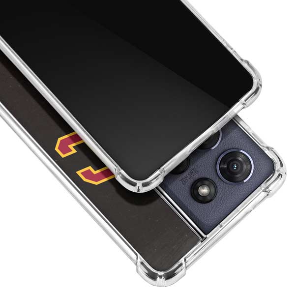 University of Southern California USC Logo Black Distressed Moto G Play 5G (2025) Clear Case