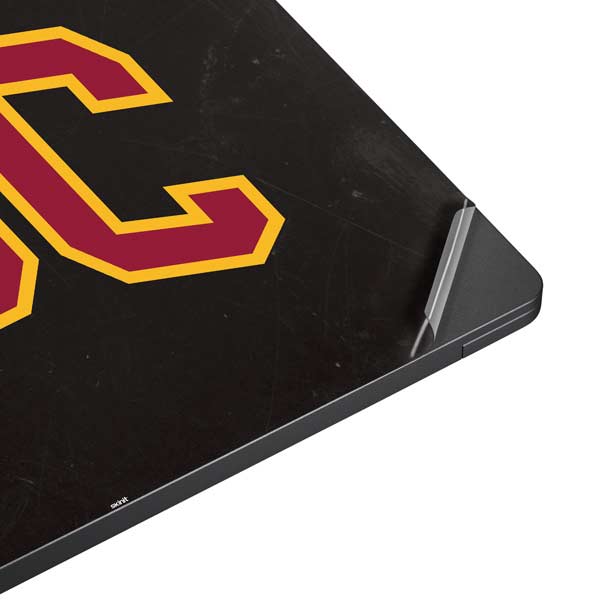 University of Southern California USC Logo Black Distressed Surface Laptop 7 15in Skin
