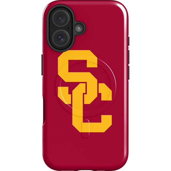 University of Southern California USC Red Logo iPhone 16 Magsafe Impact Case