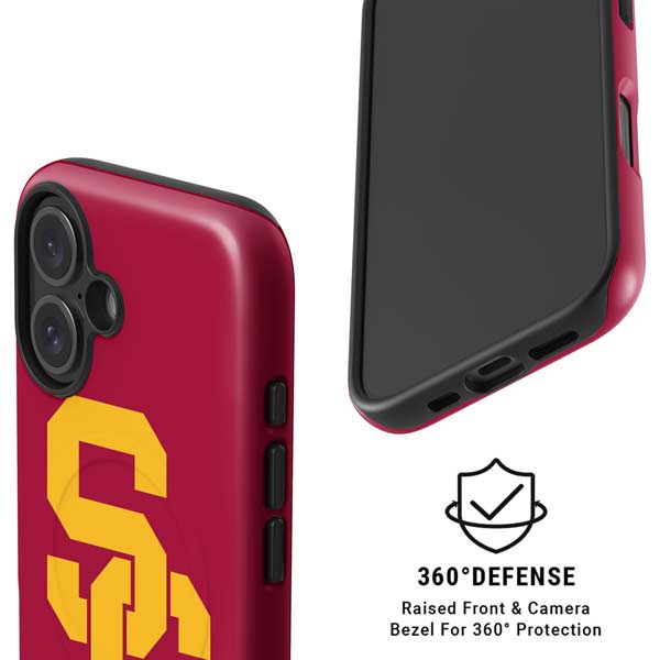 University of Southern California USC Red Logo iPhone 16 Magsafe Impact Case