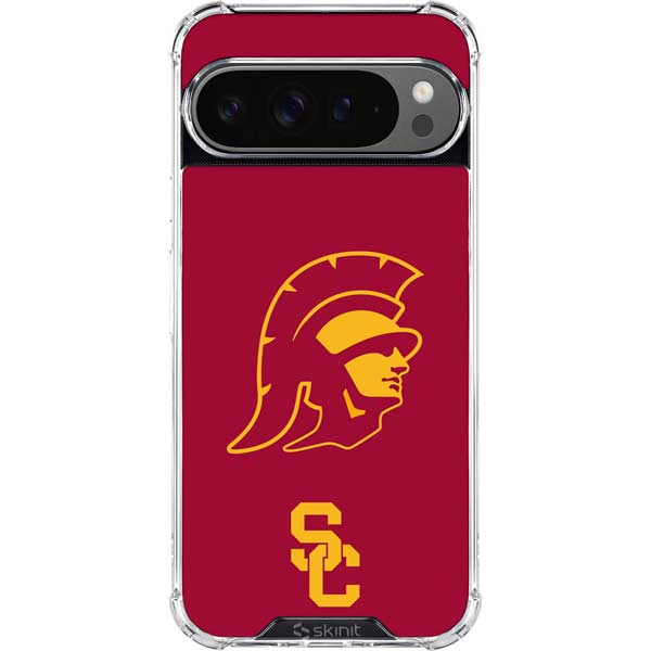University of Southern California USC Trojan Large Mascot Google Pixel 10 Pro XL Clear Case