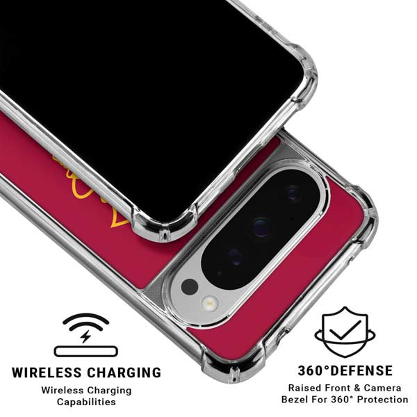 University of Southern California USC Trojan Large Mascot Google Pixel 10 Pro XL Clear Case