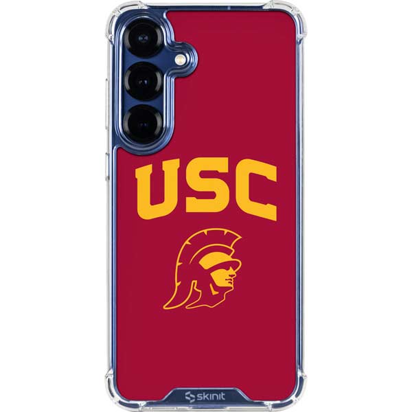 University of Southern California USC Trojan Logo Galaxy S25 FE Clear Case