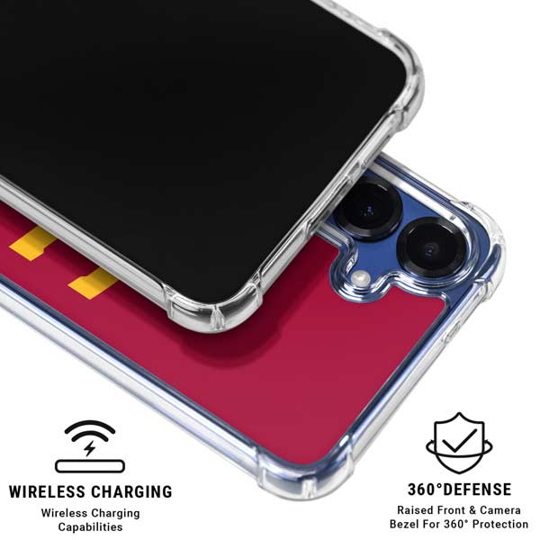 University of Southern California USC Trojan Logo Galaxy S25 FE Clear Case