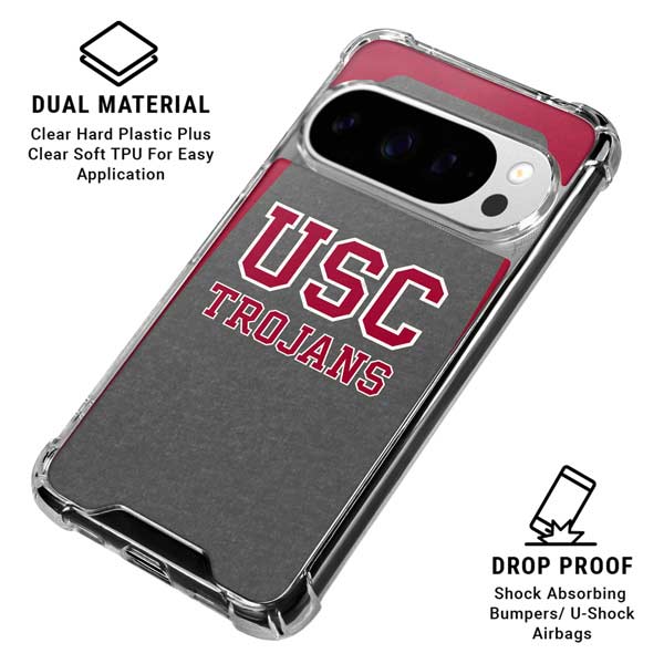 University of Southern California USC Trojans Google Pixel 10 Pro Clear Case