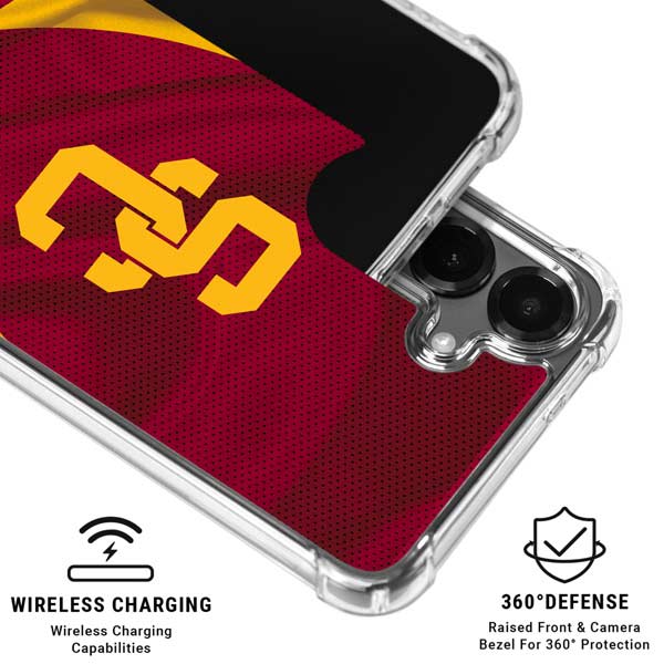 University of Southern California USC Trojans Jersey Galaxy S26 Plus Clear Case
