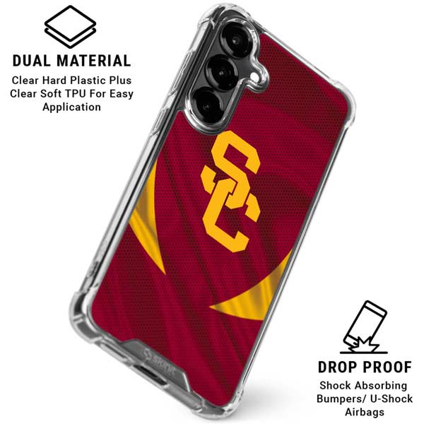 University of Southern California USC Trojans Jersey Galaxy S26 Plus Clear Case