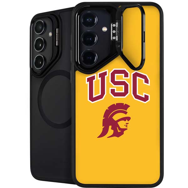 University of Southern California USC Trojans Yellow Galaxy S26 Plus Kickstand Case