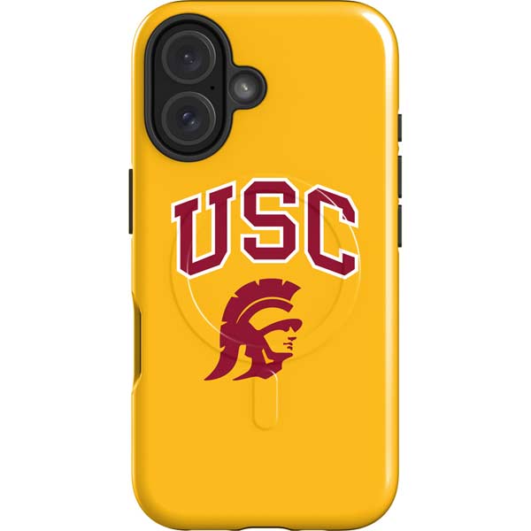 University of Southern California USC Trojans Yellow iPhone 16 Magsafe Impact Case