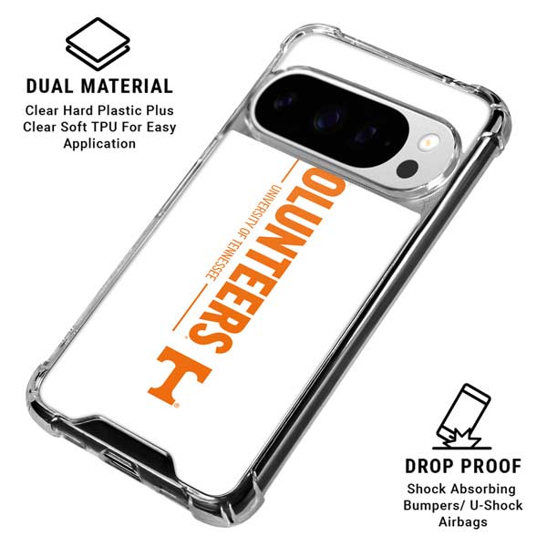 University of Tennessee-Knoxville Volunteers Text Google Pixel 10 Pro XL Clear Case