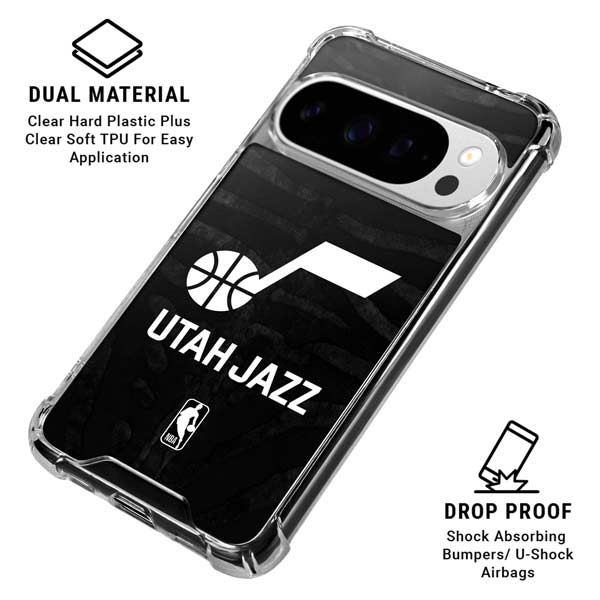 NBA Utah Jazz Black Animal Print Google Pixel 10 Pro Clear Case