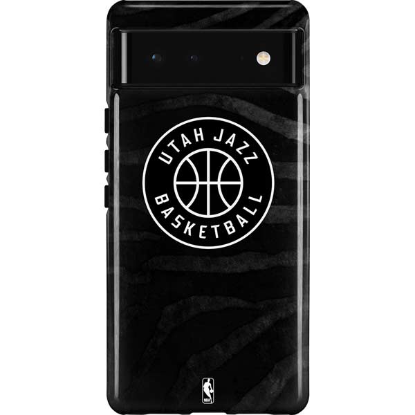 NBA Utah Jazz Black Animal Print Pixel Cases