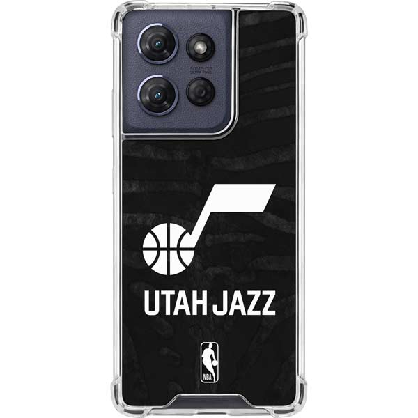 NBA Utah Jazz Black Animal Print Moto G Play 5G (2025) Clear Case
