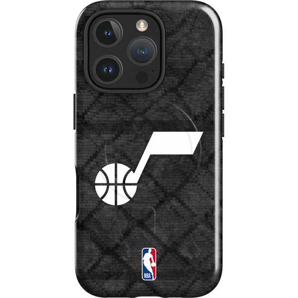 NBA Utah Jazz Black Rust iPhone 16 Pro Magsafe Impact Case