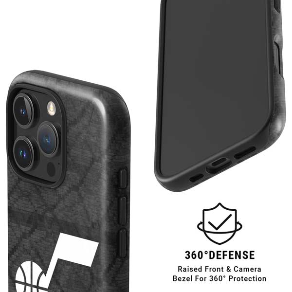 NBA Utah Jazz Black Rust iPhone 16 Pro Magsafe Impact Case