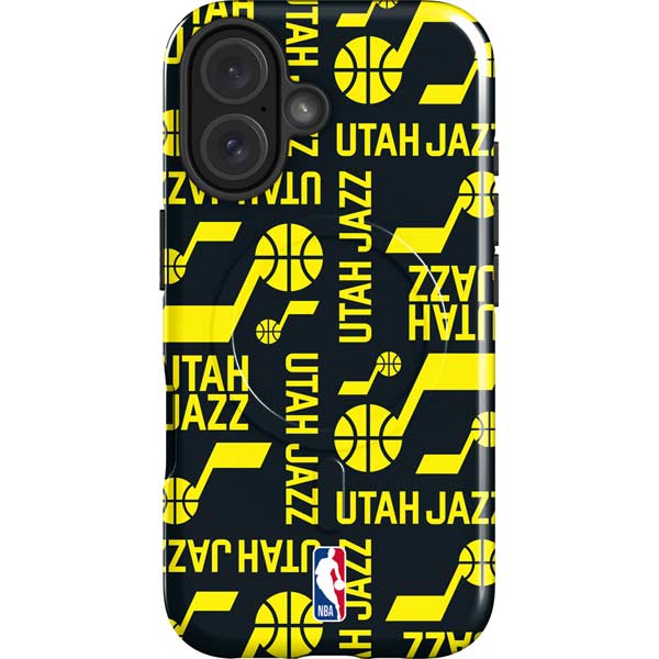NBA Utah Jazz Blast iPhone 16 Magsafe Impact Case