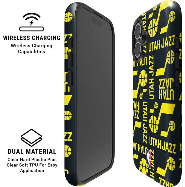 NBA Utah Jazz Blast iPhone 16 Magsafe Impact Case