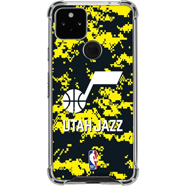 NBA Utah Jazz Grey Digi Camo Pixel Cases