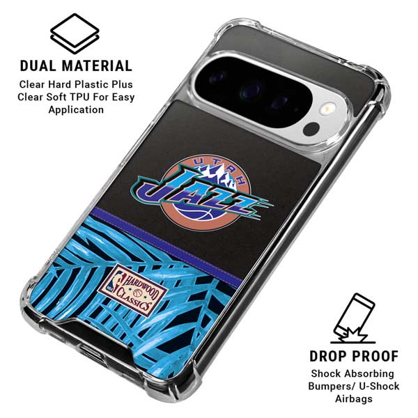 NBA Utah Jazz Retro Palms Google Pixel 10 Pro XL Clear Case