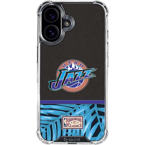 NBA Utah Jazz Retro Palms iPhone 17 Clear Case