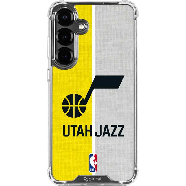 NBA Utah Jazz Split Canvas Galaxy S26 Plus Clear Case