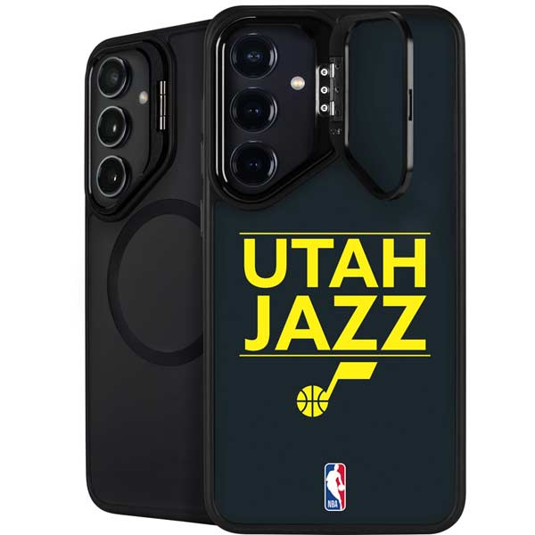 NBA Utah Jazz Standard - Black Galaxy S26 Plus Kickstand Case