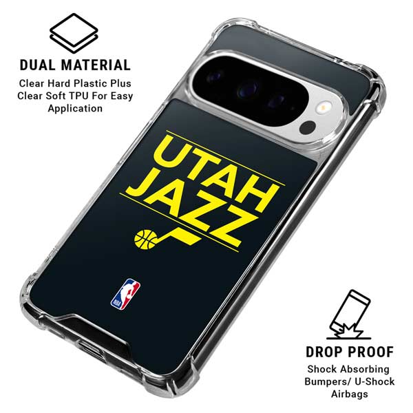 NBA Utah Jazz Standard - Black Google Pixel 10 Pro XL Clear Case