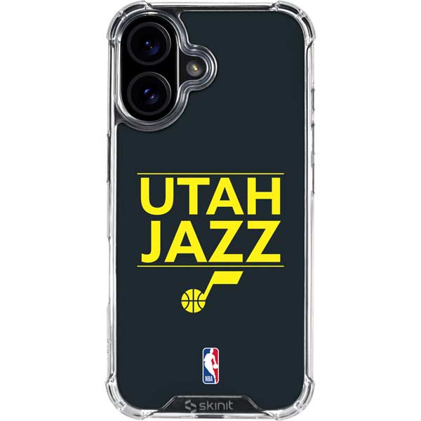 NBA Utah Jazz Standard - Black iPhone 17 Clear Case