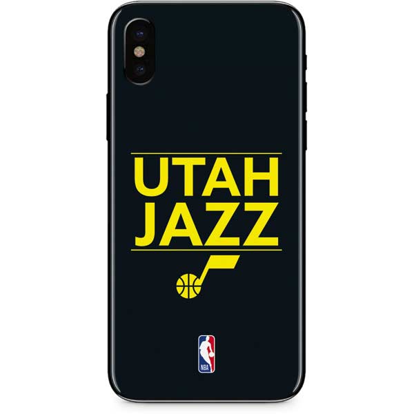 NBA Utah Jazz Standard - Black iPhone XS Max Skin