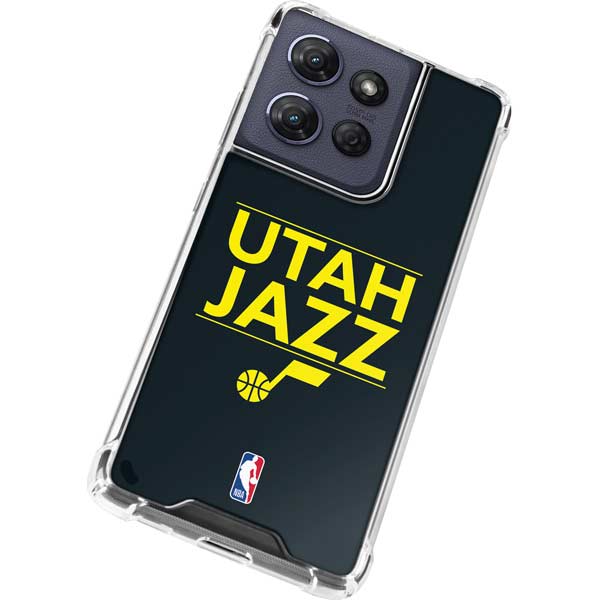 NBA Utah Jazz Standard - Black Moto G 5G (2025) Clear Case
