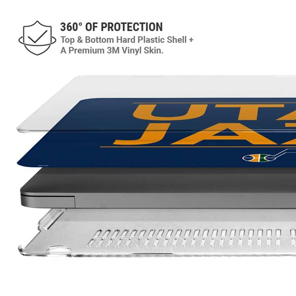 NBA Utah Jazz Standard - Black MacBook Pro 14in (2021-24) Case plus Skin