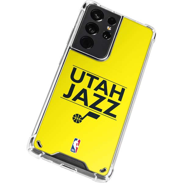 NBA Utah Jazz Standard - Yellow Galaxy S21 Ultra 5G Clear Case