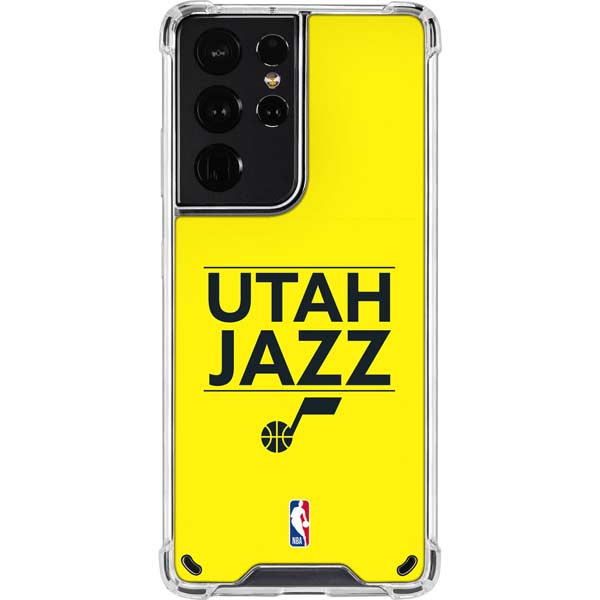 NBA Utah Jazz Standard - Yellow Galaxy S21 Ultra 5G Clear Case