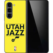 NBA Utah Jazz Standard - Yellow Galaxy Z Fold5 5G Skin