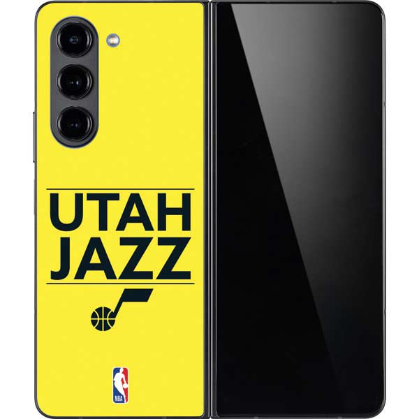 NBA Utah Jazz Standard - Yellow Galaxy Z Fold5 5G Skin
