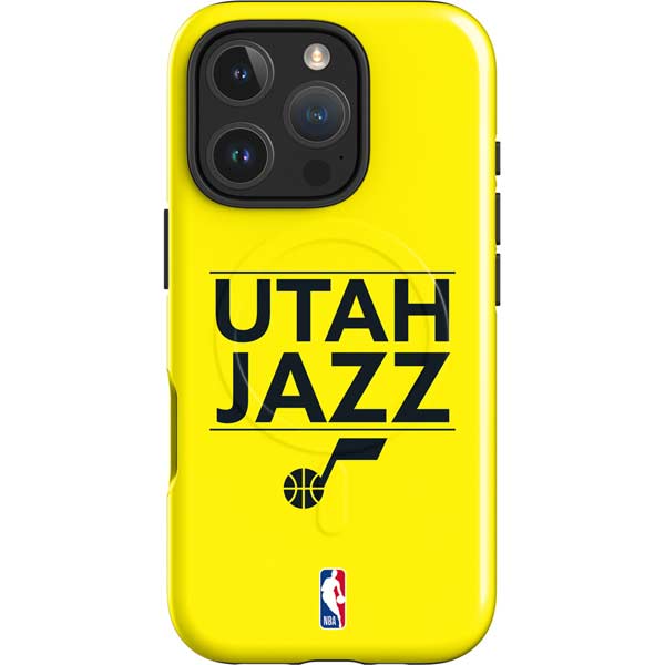 NBA Utah Jazz Standard - Yellow iPhone 16 Pro Magsafe Impact Case