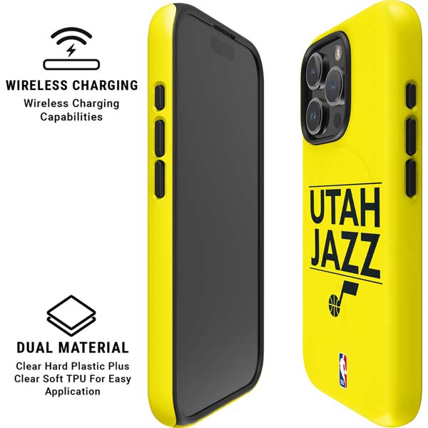 NBA Utah Jazz Standard - Yellow iPhone 16 Pro Magsafe Impact Case