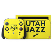 NBA Utah Jazz Standard - Yellow Nintendo Switch 2 (2025) with Joy-Con Skin