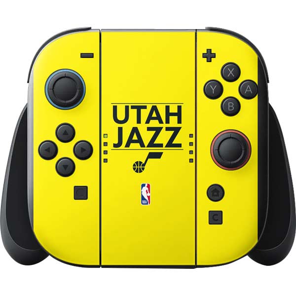 NBA Utah Jazz Standard - Yellow Nintendo Switch 2 (2025) with Joy-Con Skin
