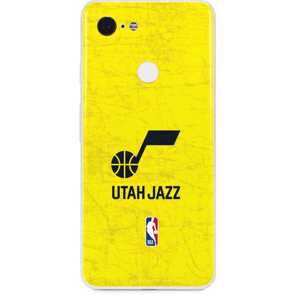 NBA Utah Jazz Yellow Texture Google Pixel 3 Skin